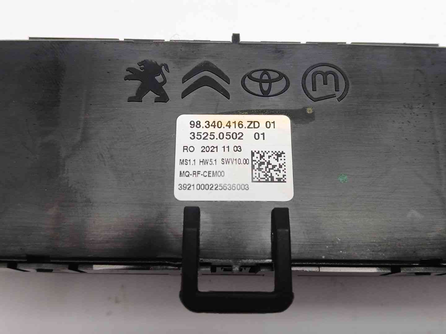 MANDO CLIMATIZADOR CITROËN JUMPY III Furgoneta (V_) 98340416ZD 98340416ZD - Vista 3