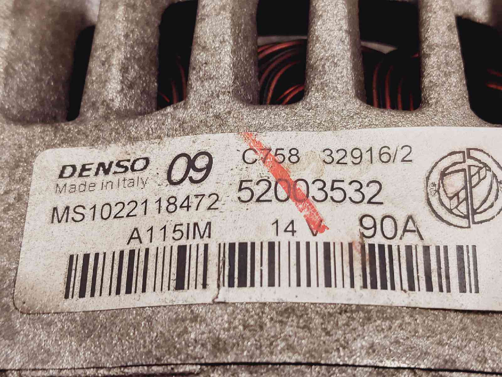 ALTERNADOR FIAT TIPO II 356 52003532 52003532 - Vista 3