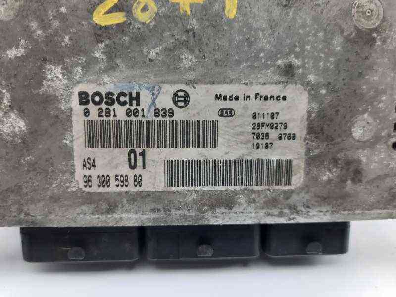 CENTRALITA MOTOR UCE CITROËN SAXO 9630059880 / 0281001839 96300598800281001839 - Vista 3