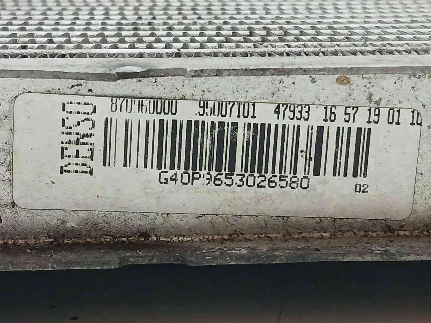 RADIADOR AGUA CITROËN C3 II (SC_) 870960000 / 95007T01 87096000095007T01 - Vista 2