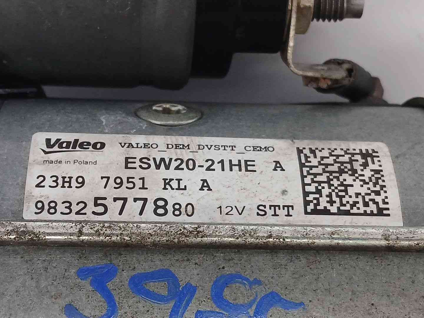 MOTOR ARRANQUE PEUGEOT 208 II (UB_, UP_, UW_, UJ_) 9832577880 / ESW2021HE 9832577880ESW2021HE - Vista 2