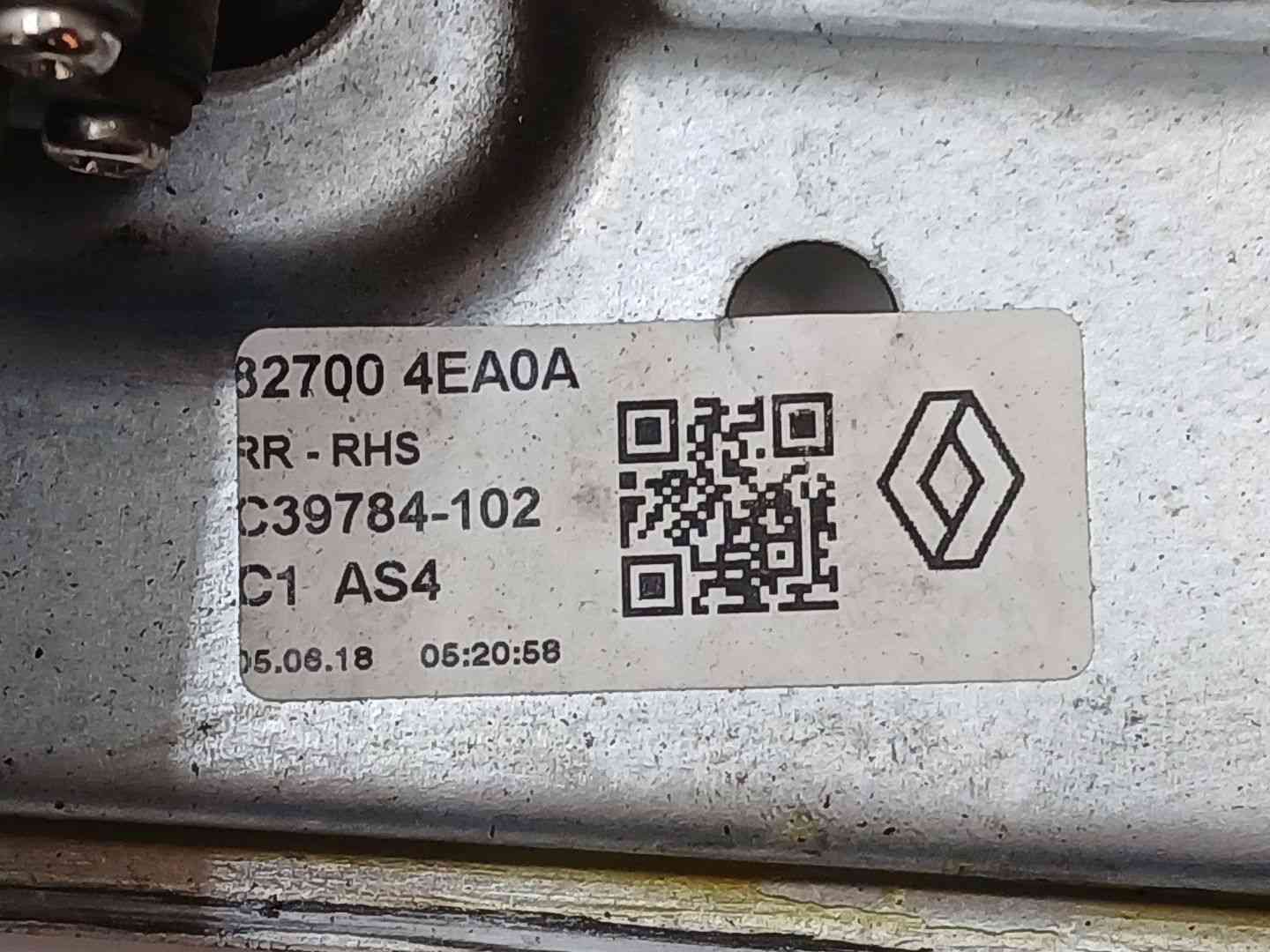 ELEVALUNAS TRASERO DERECHO RENAULT KADJAR (HA_, HL_) 827004EA0A 827004EA0A - Vista 3