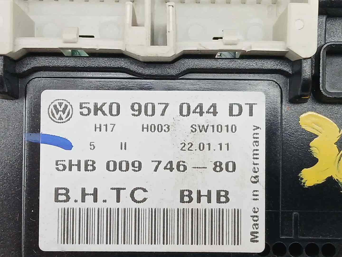 MANDO CLIMATIZADOR VOLKSWAGEN GOLF VI (5K1) 5K0907044DT / 5HB00974680 5K0907044DT5HB00974680 - Vista 3