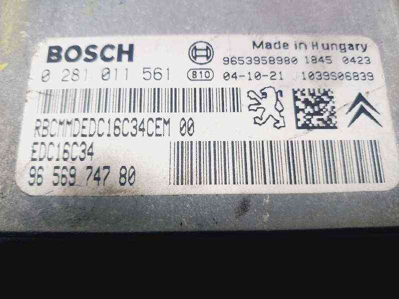 CENTRALITA MOTOR UCE CITROËN C5 BERLINA 9656974780 / 9653958980 / 0281011561 965697478096539589800281011561 - Vista 2