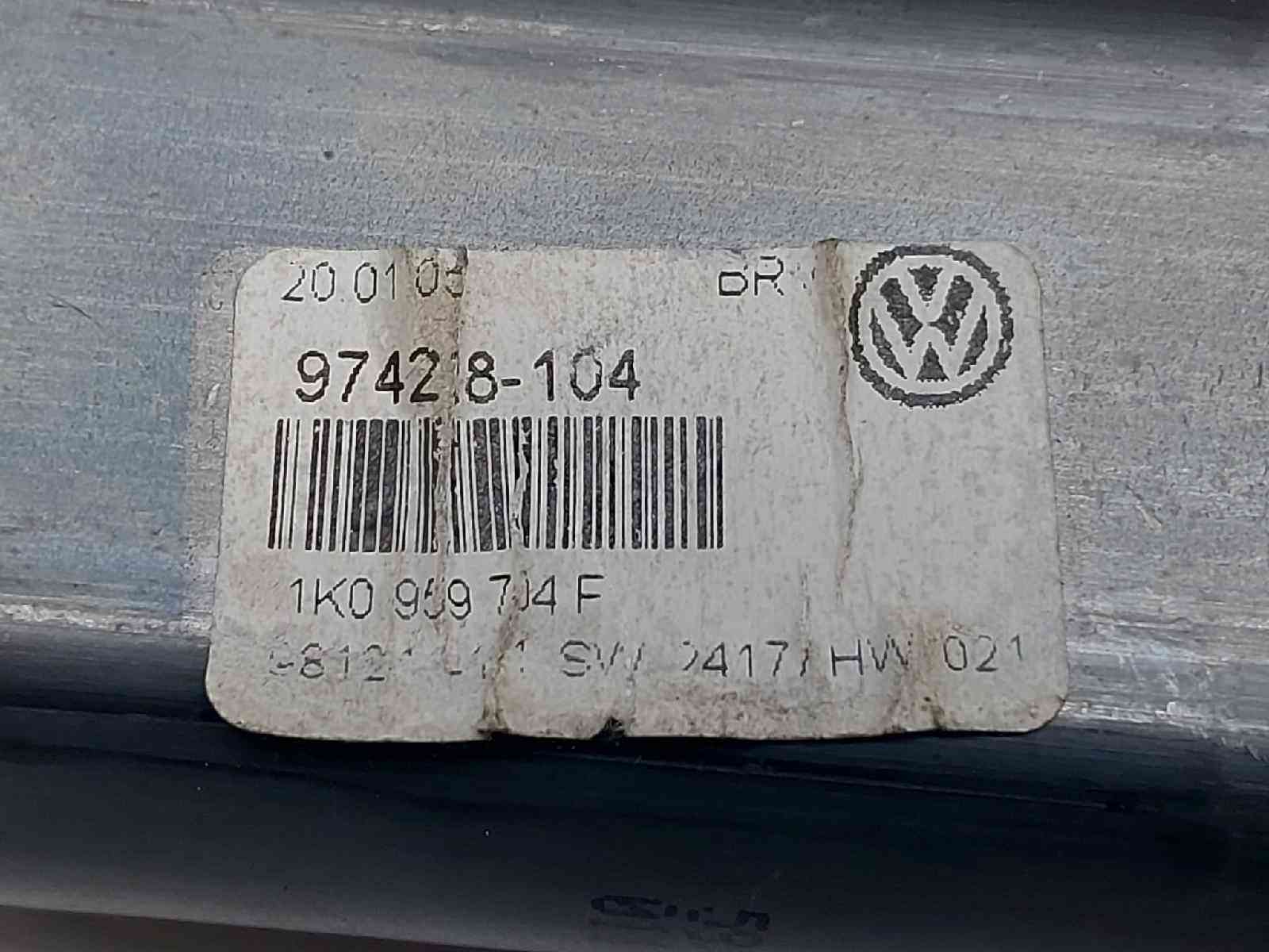 MOTOR ELEVALUNAS TRASERO DERECHO VOLKSWAGEN PASSAT BERLINA (3C2) 1K0959704F 1K0959704F - Vista 3