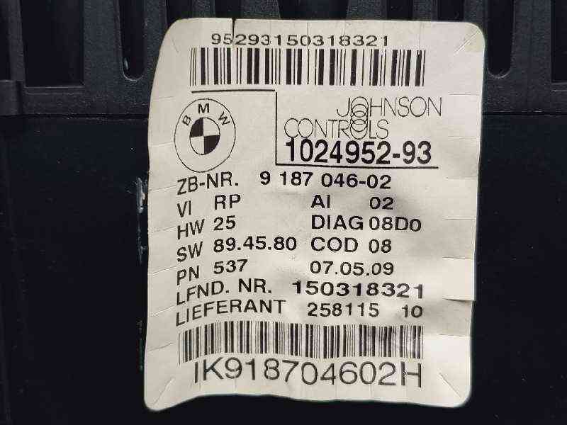 CUADRO INSTRUMENTOS BMW SERIE 1 BERLINA (E81/E87) 102495293 / 25811510 / 918704602 10249529325811510918704602 - Vista 3