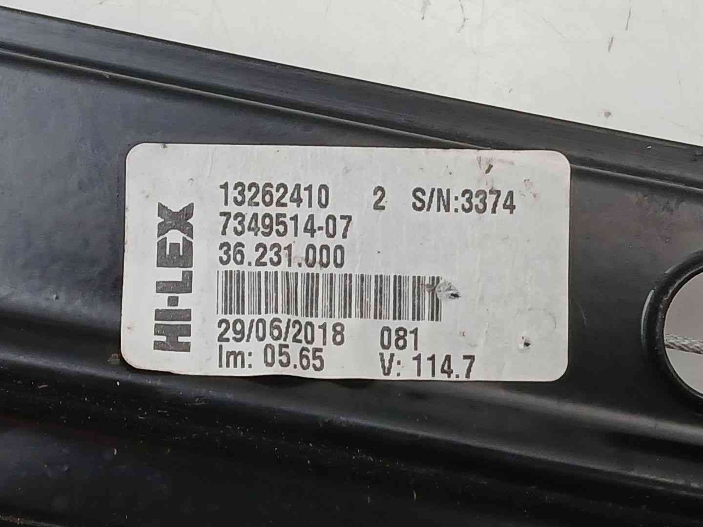 ELEVALUNAS DELANTERO DERECHO BMW X1 (F48) 734951407 / 71019003 / 19995YY0625 7349514077101900319995YY0625 - Vista 2