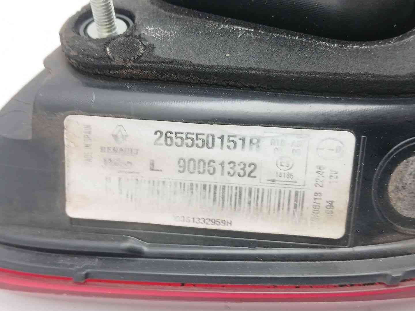 PILOTO TRASERO IZQUIERDO INTERIOR RENAULT KADJAR (HA_, HL_) 265550151R / 90061332 265550151R90061332 - Vista 3