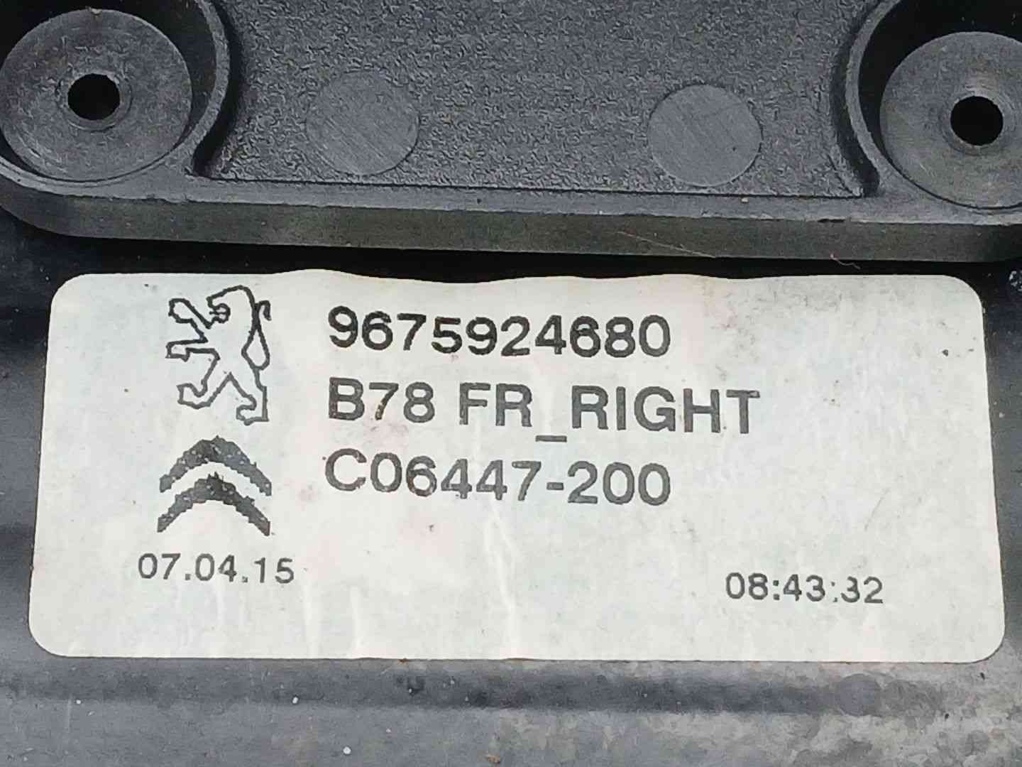ELEVALUNAS DELANTERO DERECHO CITROËN C4 PICASSO II Van (DD_) 9675924680 / 9675288880 96759246809675288880 - Vista 3