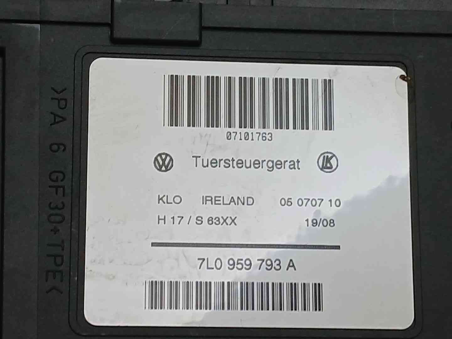 ELEVALUNAS DELANTERO IZQUIERDO VOLKSWAGEN TOUAREG (7LA, 7L6, 7L7) 7L6837729M / 993452111 / 7L0959793A 7L6837729M9934521117L0959793A - Vista 3