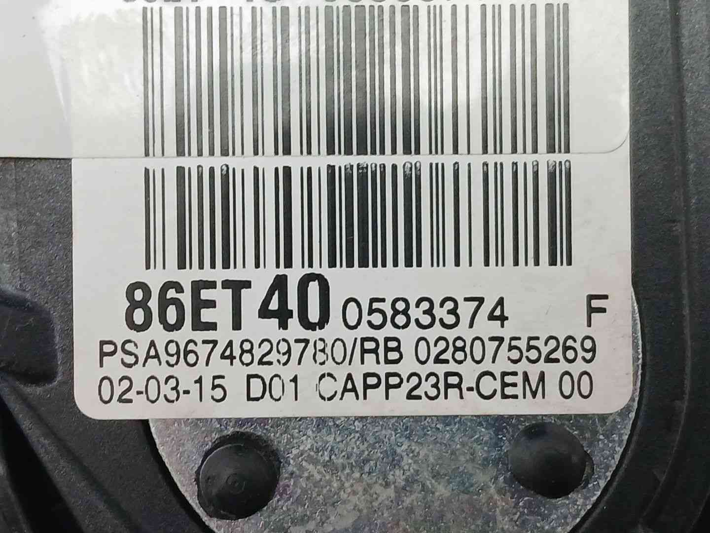 POTENCIOMETRO PEDAL CITROËN C4 PICASSO II Van (DD_) 9674829780 / 86ET40 967482978086ET40 - Vista 3