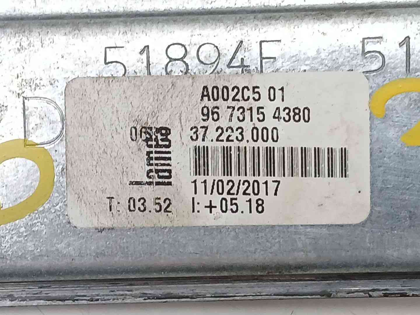 ELEVALUNAS DELANTERO DERECHO PEUGEOT 208 I (CA_, CC_) 9673154380 / 9674254380 96731543809674254380 - Vista 3