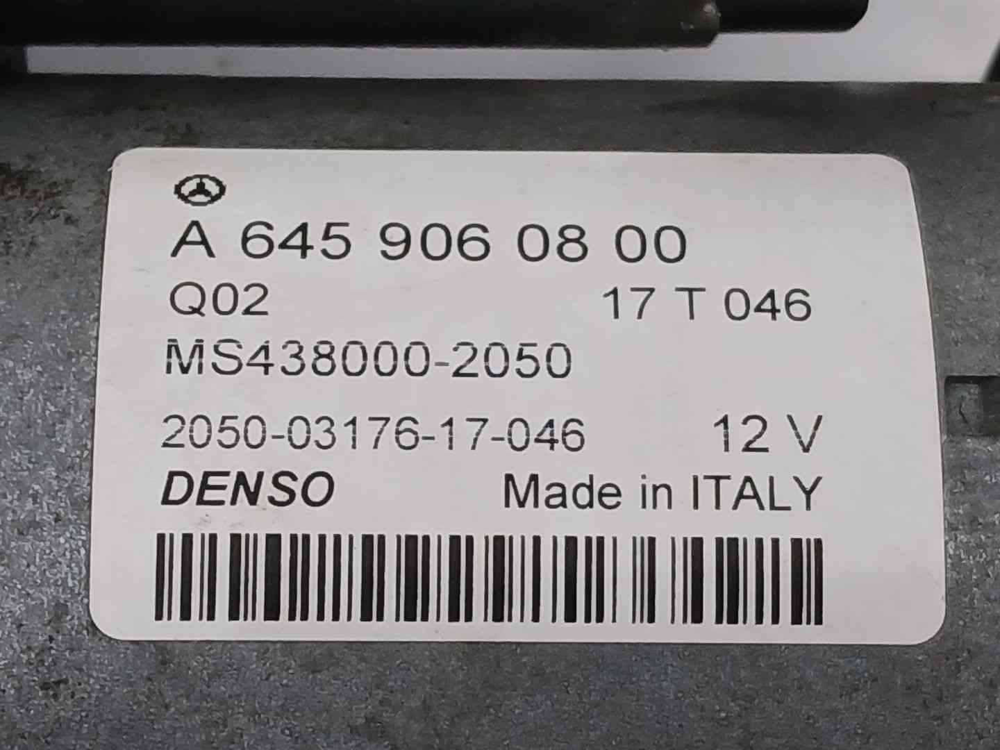 MOTOR ARRANQUE MERCEDES-BENZ CLASE A (W176) A6459060800 / MS4380002050 A6459060800MS4380002050 - Vista 2
