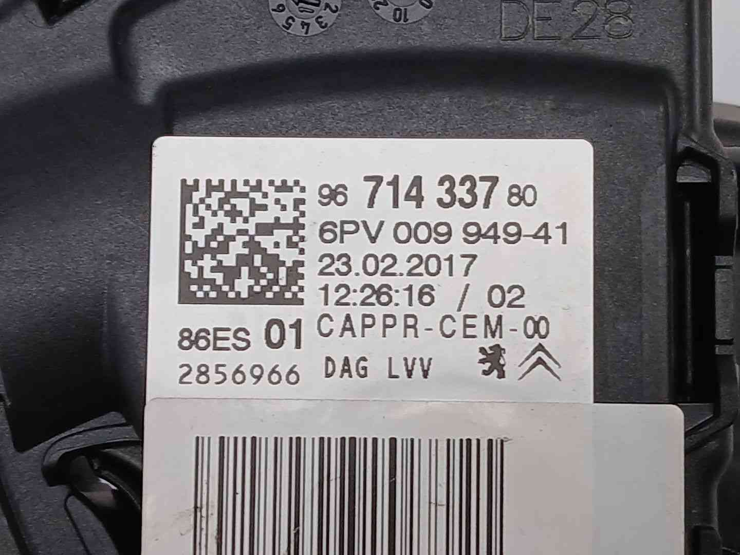 POTENCIOMETRO PEDAL PEUGEOT 208 I (CA_, CC_) 9671433780 / 6PV009949 96714337806PV009949 - Vista 3