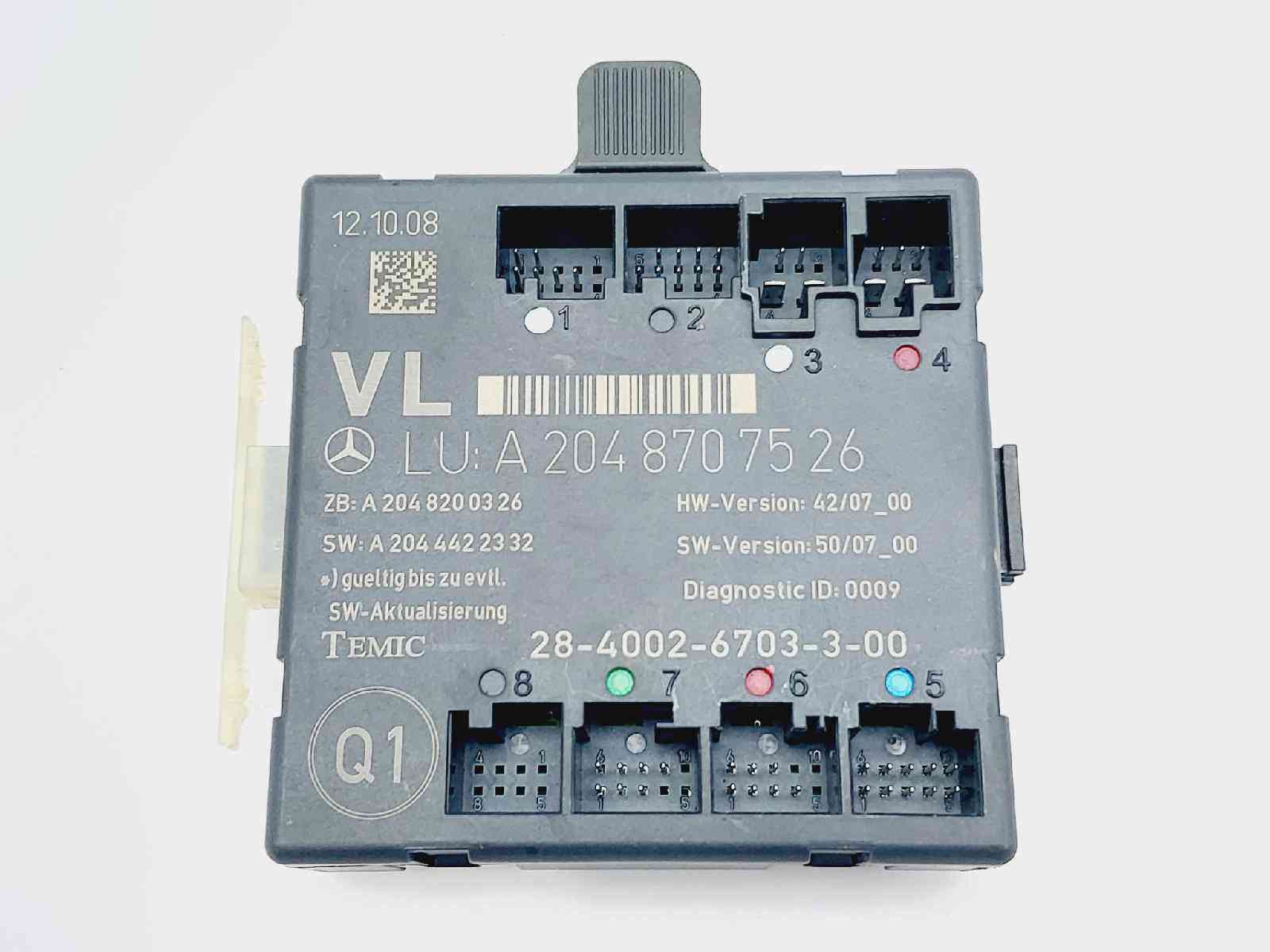 MODULO ELECTRONICO MERCEDES-BENZ CLASE C (W204) BERLINA A2048707526 A2048707526