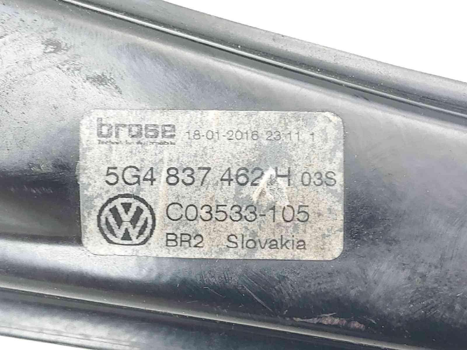 ELEVALUNAS DELANTERO DERECHO VOLKSWAGEN GOLF VII LIM. 5G4837462H / 5Q4959802B 5G4837462H5Q4959802B - Vista 2