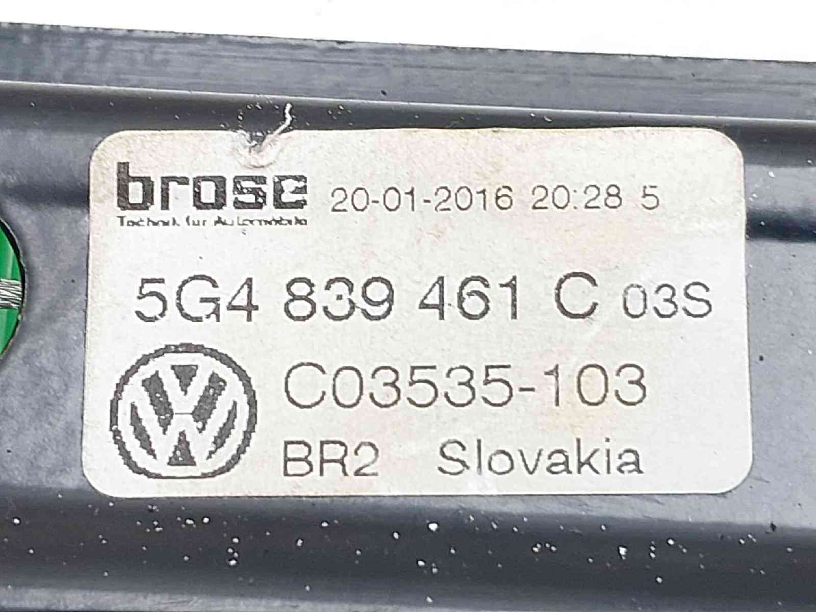 ELEVALUNAS TRASERO IZQUIERDO VOLKSWAGEN GOLF VII LIM. 5G4839461C / 5Q4959811D 5G4839461C5Q4959811D - Vista 2
