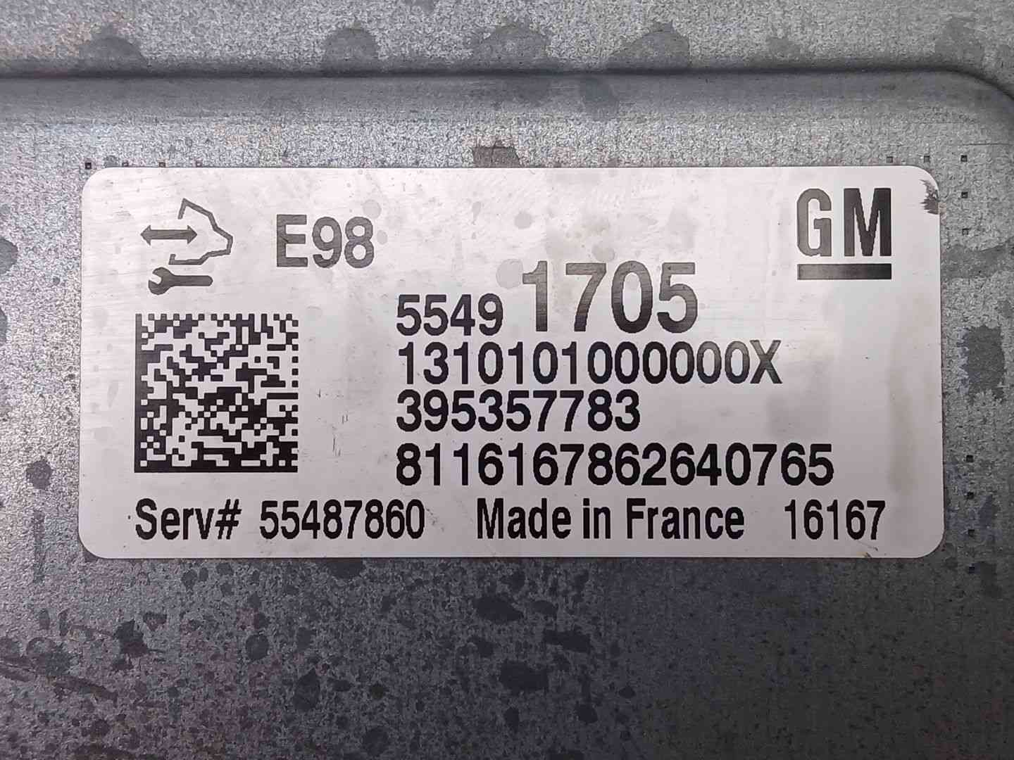 CENTRALITA MOTOR UCE OPEL MOKKA / MOKKA X (J13) 55491705 / 395357783 55491705395357783 - Vista 3