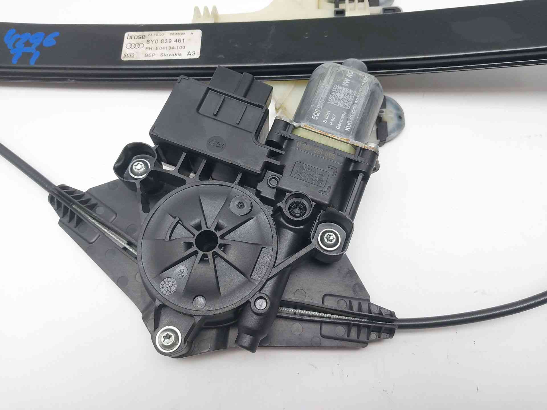 ELEVALUNAS TRASERO IZQUIERDO AUDI A3 Sportback (8YA, 8YF) 8Y0839461 / 5Q0959407D 8Y08394615Q0959407D - Vista 3
