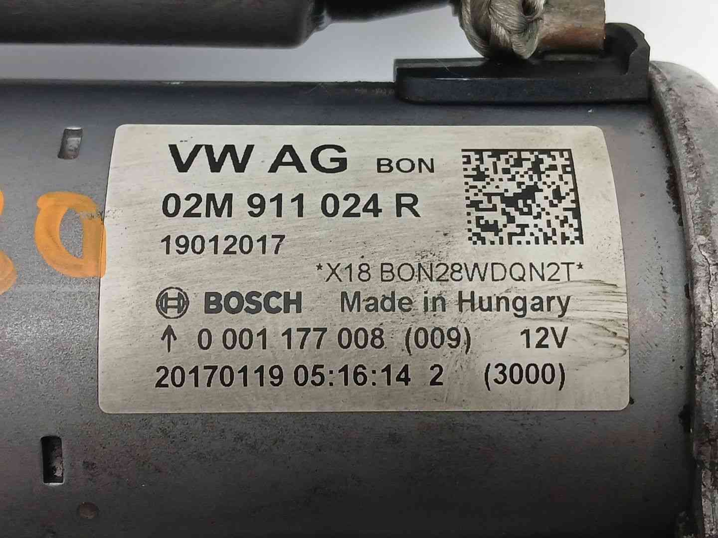MOTOR ARRANQUE SEAT IBIZA IV ST (6J8, 6P8) 02M911024R / 0001177008 02M911024R0001177008 - Vista 2